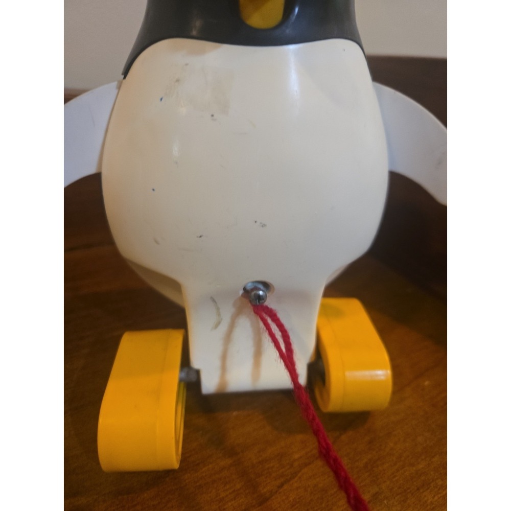 Vintage 1973 Fisher Price Penguin #786 Pull Toy Eyes And Mouth Do No Work - Picture 6 of 9